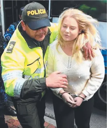  ?? Picture: NATHAN EDWARDS ?? HIGH STAKES: Cassie Sainsbury arrives at court in handcuffs.