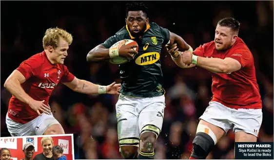  ??  ?? HISTORY MAKER: Siya Kolisi is ready to lead the Boks