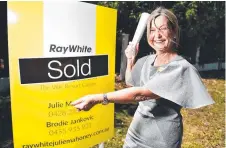  ??  ?? SOLD: Ray White Julie Mahoney has had incredible success recently in Townsville with selling houses at auction.