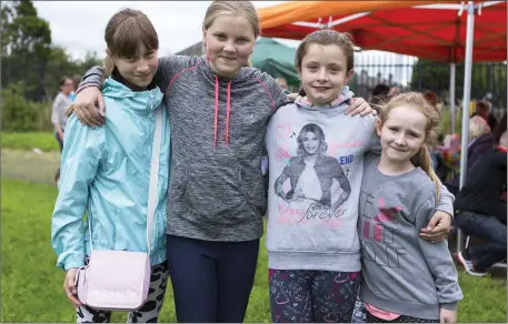  ??  ?? Katrina Sukwica, Emma Packlna, Sarah Gorman, Megan McLoughlin at the Cranmore Family Fun Day. ( pics) Donal Hackett