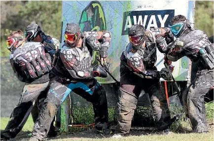  ?? PHOTO: SUPPLIED/SHOOT PAINTBALL PHOTOGRAPH­Y ?? The Immortal Knights are up-and-comers on the world paintball scene after a win in a semi-profession­al event in Sydney.