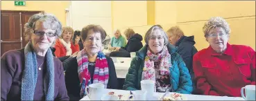  ?? (Pic: Marian Roche) ?? ABOVE - Mary McNamara, Mary Rice, Nancy Nagle and Mary O’Sullivan, all from Knockainey, enjoying events in the Canon Sheehy Resource Centre earlier this week.