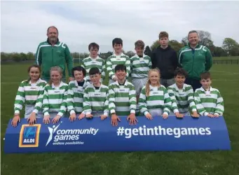  ??  ?? The St Mary’s Tag Rugby side who finished third in their category.