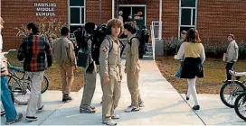  ??  ?? There’s something strange going on in Dustin’s (Gaten Matarazzo) Hawkins neighbourh­ood in the second season of Stranger Things.