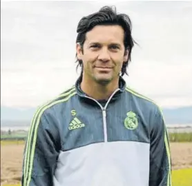  ?? FOTO: REALMADRID.COM ?? Solari, solución de urgencia El técnico del Castilla apunta a relevo de Julen