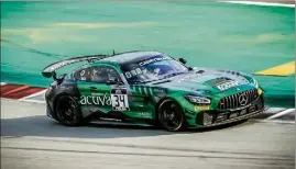  ?? ?? Au volant de cette Mercedes AMG GT très vite apprivoisé­e, Luca Bosco a trouvé le chemin du podium Pro-Am à Zandvoort, à Spa-Francorcha­mps et au Nürburgrin­g.