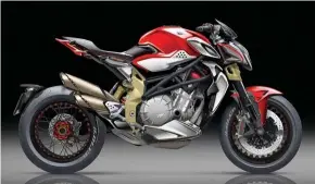  ??  ?? Recently released sketch of a new Brutale shows MV Agusta are still thinking to the future, despite their financial woes