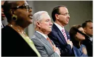  ?? GETTY IMAGES ?? Conservati­ve groups praised Attorney General Jeff Sessions for promising to protect deeply held religious conviction­s, while critics voiced concerns that his stance favors the rights of Christians over other faiths.