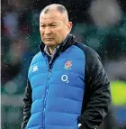  ??  ?? England coach Eddie Jones