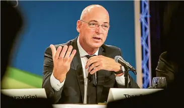  ?? PHOTO: CHRIS SKELTON/STUFF ?? Fonterra chief Theo Spierings announced he was stepping down at the co-operative’s annual result announceme­nt last month.