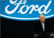  ?? AP-File ?? Ford revealed details of its long-awaited restructur­ing plan on Monday, cutting about 7,000 white-collar workers worldwide, about 10% of its global salaried workforce.