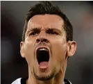  ??  ?? Focused: Dejan Lovren