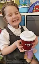  ?? ?? ■ Grace Fisher with her daily hot chocolate