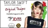  ??  ?? Range: Miss Swift’s clothing designs