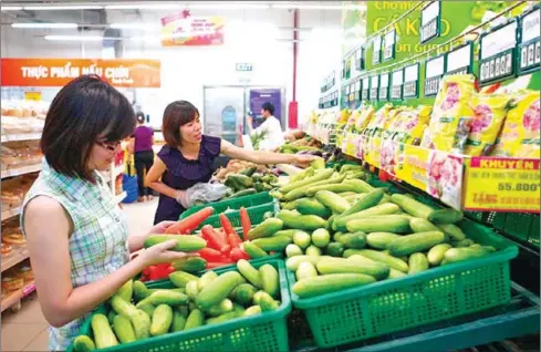  ?? VIETNAM NEWS AGENCY/VIET NAM NEWS ?? The consumer price index (CPI) this month was down by 0.72 per cent compared to last month, the lowest in the past five years.