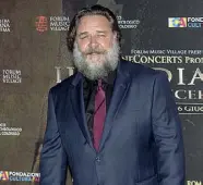  ??  ?? L’attore Russell Crowe