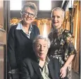  ??  ?? Prue Leith with Terry Jones and Jane Clarke, who organised the dementia event