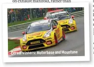  ??  ?? Cereal winners: Motorbase and Mountune