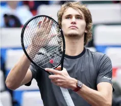  ??  ?? Alexander Zverev celebrates after winning against Kyle Edmund during their men’s singles quarter-final match at the Shanghai Masters tennis tournament. — AFP photo