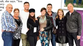  ??  ?? LEFT: Demi-Leigh’s and boyfriend Tim Tebow’s parents in New York in September (from left): Demi-Leigh’s stepdad Johan and mom Anne-Mari; Tim and Demi-Leigh; her stepmom Elzabé and dad Bennie; and Tim’s parents, Pamela and Robert. ABOVE: Demi spent Thanksgivi­ng with the Tebows (from left): Tim’s brother Peter and his wife, Kenin; sister Christy and hubby Joey; brother Robby, sister Katie, Tim and Demi-Leigh.