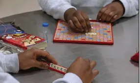  ?? Angela Rowlings, Boston Herald ?? Inmates play Scrabble at the Middlesex House of Correction and Jail last year in Billerica, Mass.