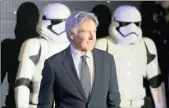  ?? PICTURE: REUTERS ?? SERIOUSLY INJURED: Harrison Ford arrives at the European Premiere of Star Wars, The Force Awakens in Leicester Square, London, last year.