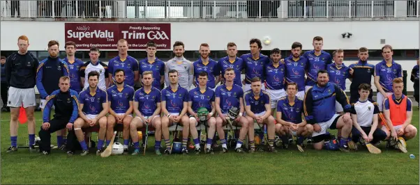  ??  ?? The Wicklow team who took on Meath in the Christy Ring Cup opener in Trim last Saturday. Photo: John Quirke
