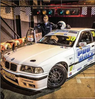  ??  ?? High powered: Mr Martin will race BMW cars on top circuits around the country