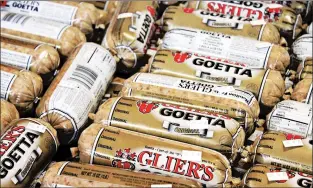  ??  ?? Glier’s Meats produces more than a million pounds of goetta in a year.