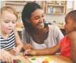  ?? GETTY IMAGES ?? When parents visit a prospectiv­e preschool, they should look for a welcoming, child-friendly space with lots of room and engaging teachers.