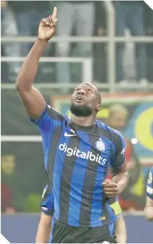  ?? ?? Romelu Lukaku no marcaba en Champions desde el 26 de octubre pasado, en la goleada del Inter al Viktoria Plzen.