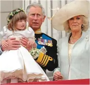  ?? ?? Pride: Charles and Camilla with Eliza in 2011