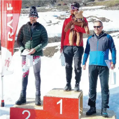  ?? MAESTRANI ?? Il campione regionale in carica si è imposto anche in ValleBedre­tto