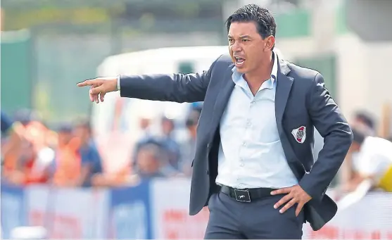  ?? Aníbal greco ?? Gallardo tiene contrato con river hasta 2021 y sostiene enérgicame­nte que lo cumplirá