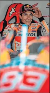  ??  ?? Mar Márquez, en el box de Honda en Jerez.