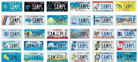  ?? CONTRIBUTE­D ?? Florida has nearly 150 specialty license plates, including military tags, but a 2020 law requires the plate with the lowest number of registrati­ons to be deauthoriz­ed each year.