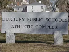  ?? MATT sTonE / hErAld sTAFF FIlE ?? A NEW PLAYBOOK: The use of football play calls using anti-Semitic terms prompted the Duxbury school system to fire the football coach and invite state Sen. Barry Finegold, D-Andover, to speak to students about the Holocaust as well as continuing discrimina­tion against Jews.