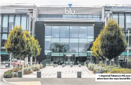 imperial tobacco winterstoke road bristol Sign of the times as vape logo takes pride of place