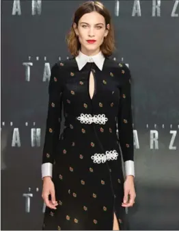  ?? ,GETTY ?? Alexa Chung attends of "The Legend Of Tarzan" in London earlier this month.