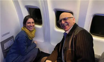  ?? ?? Nazanin Zaghari-Ratcliffe and Anoosheh Ashoori on their journey to London, 17 March 2022. Photograph: Twitter/@SALQAQ/Reuters