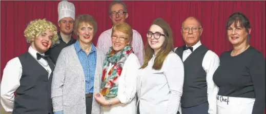  ?? Picture: Andy Jones FM4699841 ?? The cast of the murder mystery evening at Boughton Monchelsea Village Hall