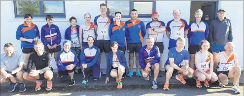  ?? ?? Some of our Grange Fermoy AC members who took part in the John Hartnett 10km road race.