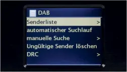  ??  ?? Bevor der DAB-Empfang gelingt, absolviert das Imperial-Gerät einen Kanalsuchl­auf. Die Ergebnisse werden im Unterpunkt Senderlist­e bereitgest­ellt