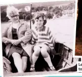  ??  ?? Left, Tracey with her gran, who taught her to sew, and above on her wedding day