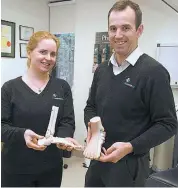  ??  ?? The Foot & Ankle Clinic Warragul is proud to introduce the services of Dr. Rebecca Ireland who joins Dr. Thomas Lambert.