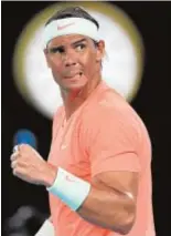  ?? AFP ?? Nadal, en el Open de Australia