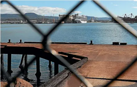  ?? GETTY IMAGES ?? The Ruby Princess cruise ship in Port Kembla. The ship was allowed to dock in Sydney and let 2700 passengers disembark without quarantine measures or checks despite some showing Covid-19 symptoms.