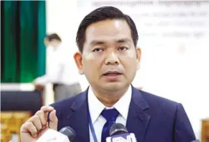  ?? ?? Kin Phea, director of the Royal Academy of Cambodia’s Internatio­nal Relations Institute