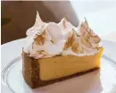  ?? ?? Top, the bouillabai­sse; above, the delicious lemon meringue tart