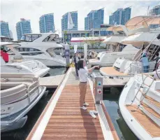  ?? FOTO: ADRIAN BRADSHAW ?? Yacht-Show in China: Die Mittel- und Oberschich­t in China wächst laut des Allianz Global Wealth Reports rasant.